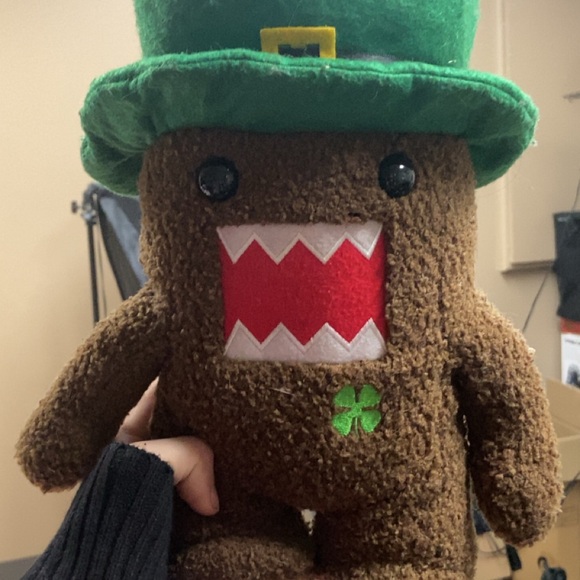 Domo Plush with Green Hat - Picture 1 of 2